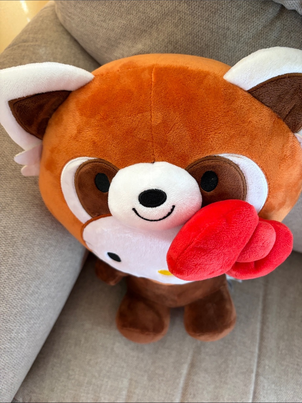 Hello Kitty by Sanrio plush toy Red Panda Costume character - Picture 4 of 7